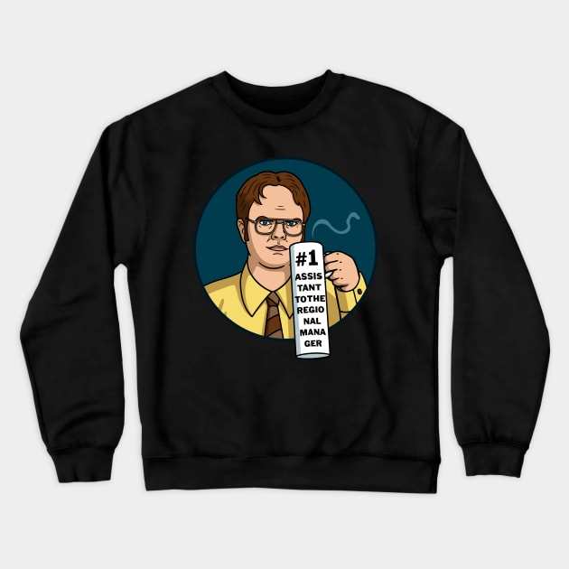 Assistant Number 1! Crewneck Sweatshirt by Raffiti